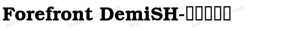 Forefront DemiSH字体转换